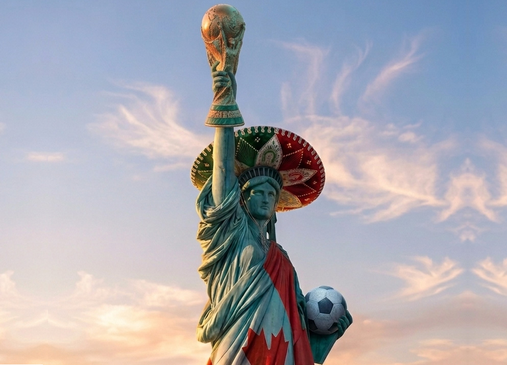 Werbung zur Fußball-WM 2026